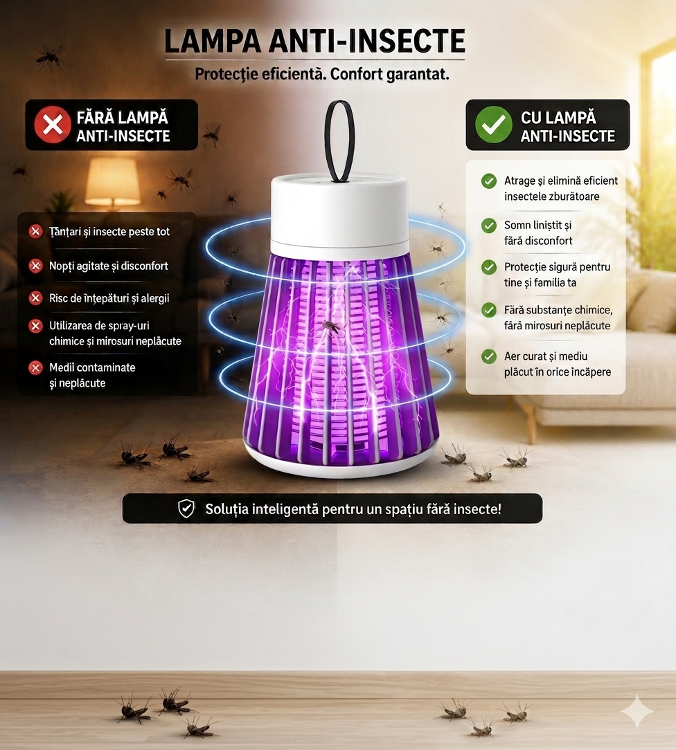 Lampa Anti-Insecte lumina UV